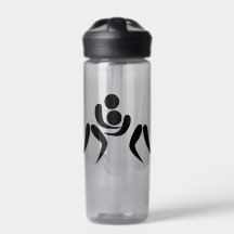 La competencia de lucha libre de la botella de agu