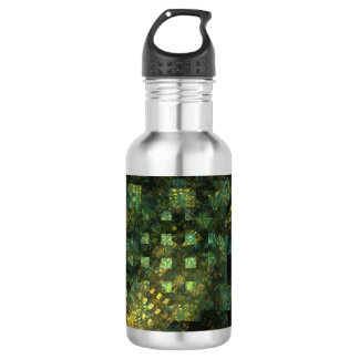 Agua Luces en la ciudad Resumen botella de arte