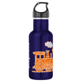 Agua Naranja entrena niños botella de bebidas verde azu