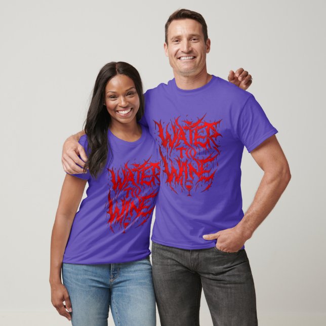 Agua Para La Banda De Vino Logo Camiseta Púrpura (Unisexo)