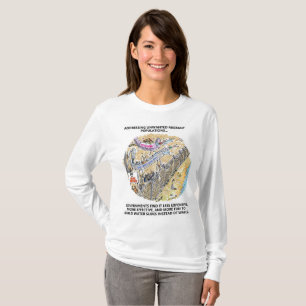 Agua para refugiados desliza camisa de manga larga