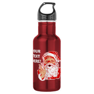 Agua Personalice la botella de Papá Noel Wateer