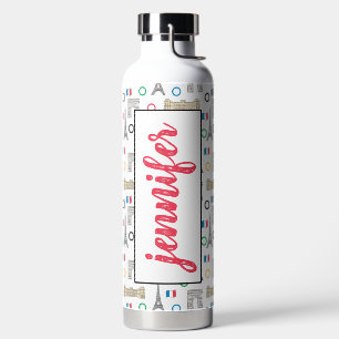 Agua personalizado de verano de 2024 en París Botella d