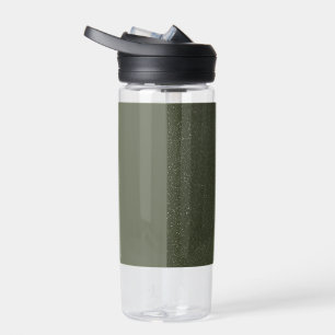Agua Personalizado Moss Green Split Diseño Botella de a