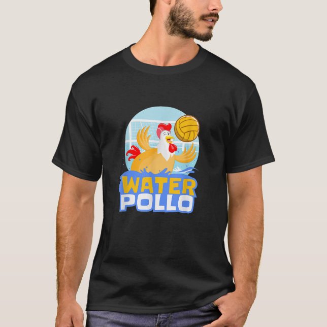 Agua Polo Pun Graciosa Agua Pollo Polo Camiseta (Anverso)