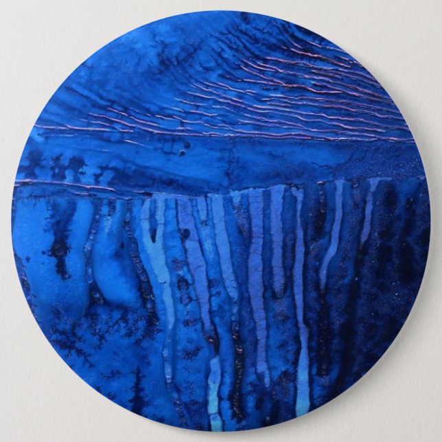 "Agua Profunda 2" Abstrato Botón De Arte (Anverso)