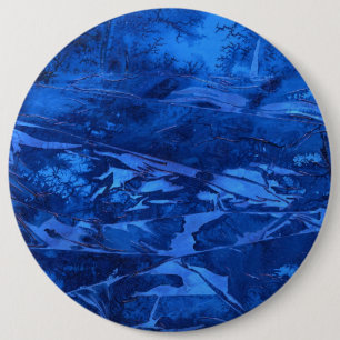 "Agua Profunda 5" Abstrato Botón De Arte