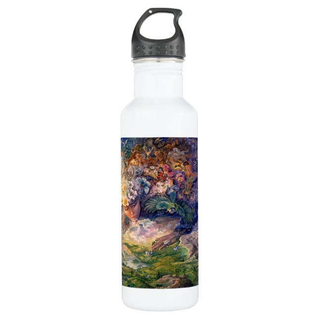 Agua Respiración de Gaia 24oz. Botella reutilizable (Anverso)