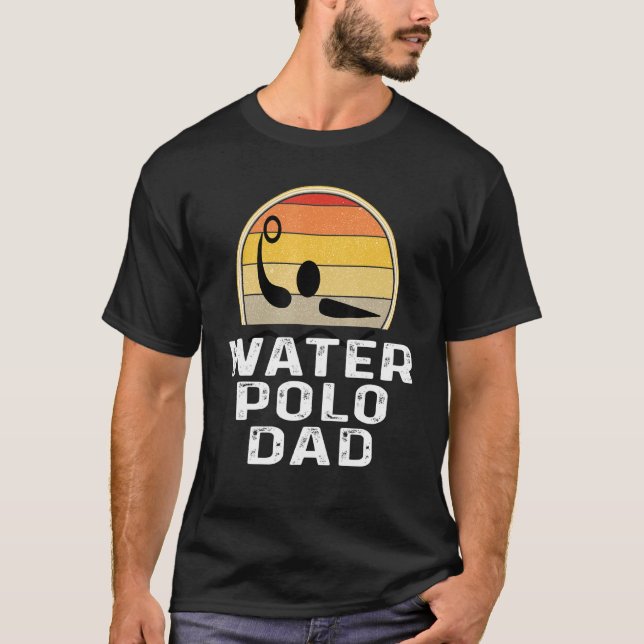 Agua Retro Polo Padre Nadador Nadar Sunse (Anverso)