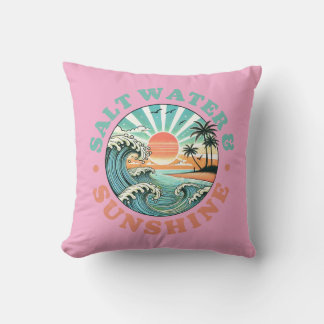 Agua salada y Cojín decorativo de sol