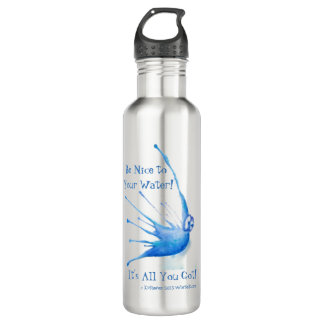 Agua Sea Niza a su botella de agua, Steel/24oz