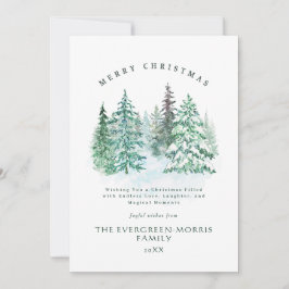 Agua siempre verde bosque Feliz Navidad