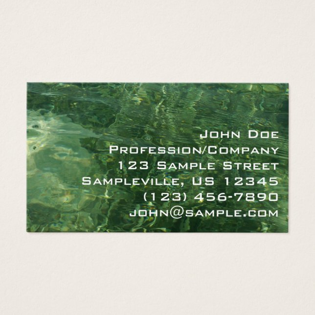 Agua sobre la hierba marina II (azul y verde) Foto (Frente)