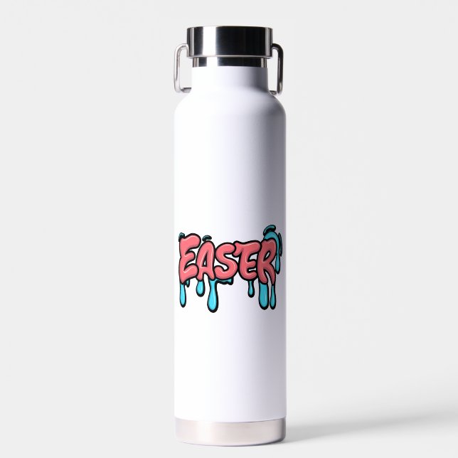Agua Sublimación de texto de Pascua-61424 Botella de ag (Delantero)