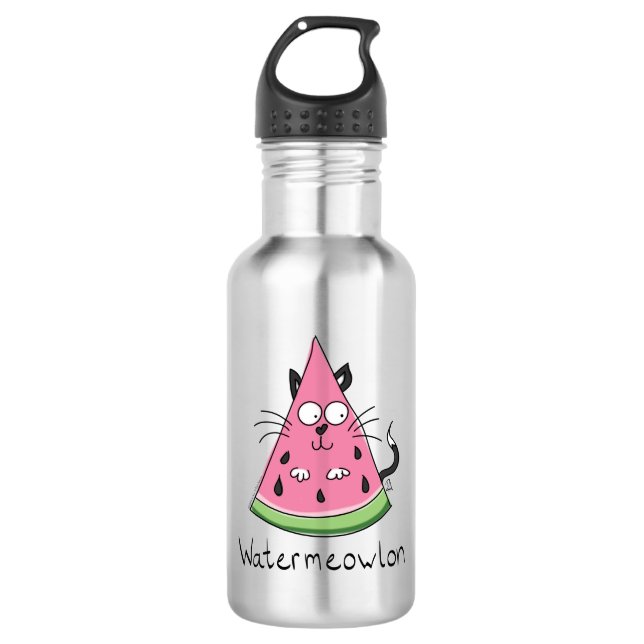 Agua Watermeowlon Sandmelon Cat Graciosa Botella de Agu (Anverso)