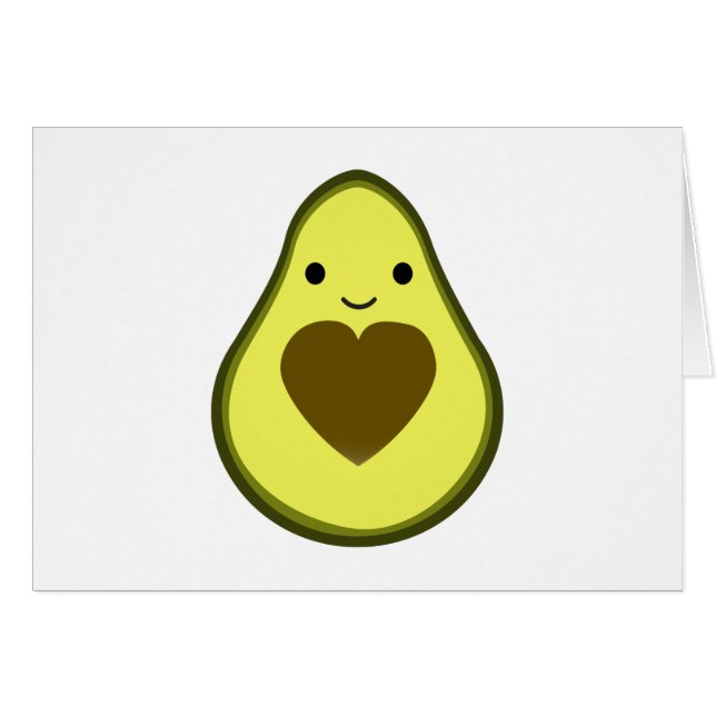 Aguacate amor lindo aguacate con corazón (Anverso (Horizontal))