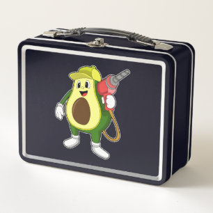 Aguacate como artesano con taladro