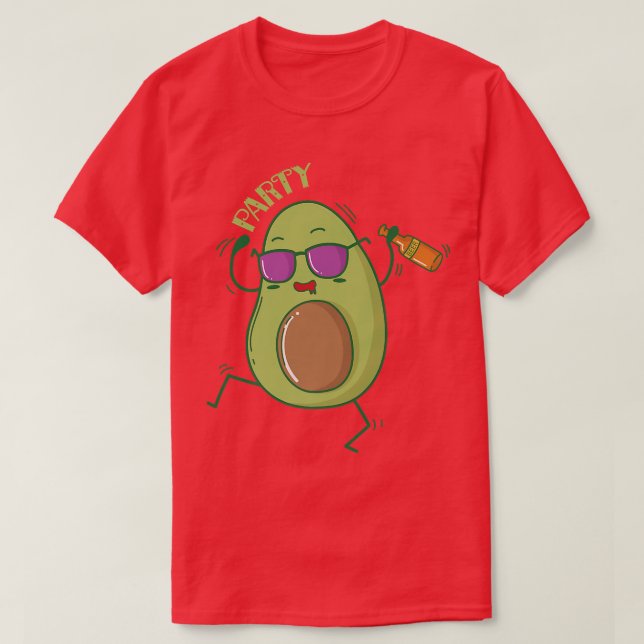 Aguacate en la camiseta del partido (Diseño del anverso)