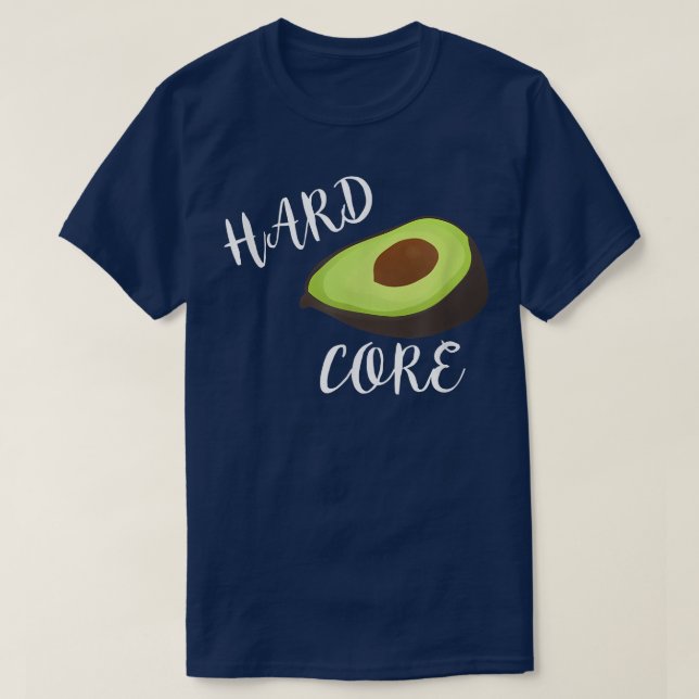Aguacate Hardcore Camiseta graciosa (Diseño del anverso)