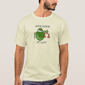 Aguacates en la camisa de la ley