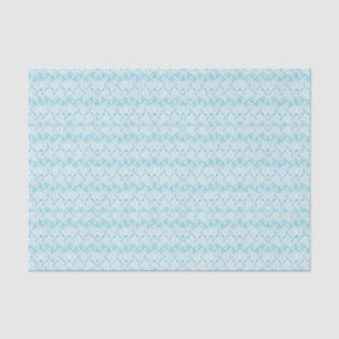 Aguamarina azul y papel seda blanco de la mirada