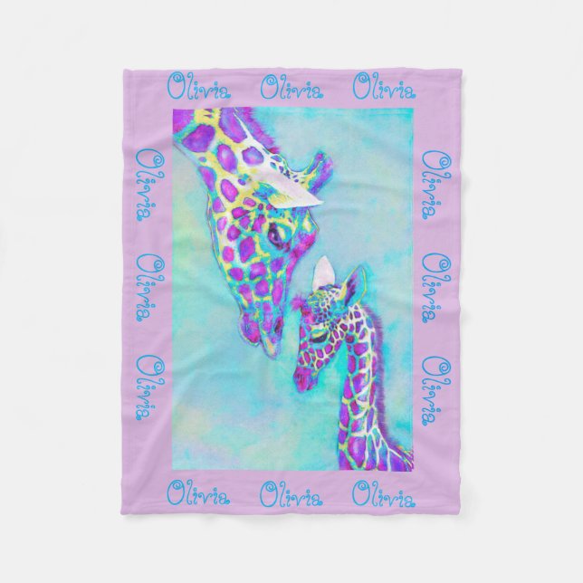 aguamarina personalizable y manta púrpura de la (Anverso)