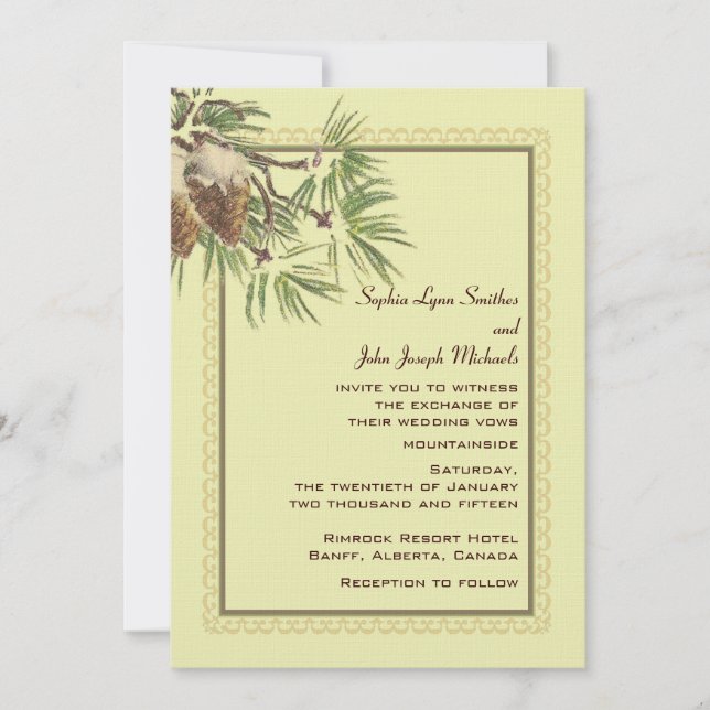 Aguantar la invitación de la boda (Anverso)