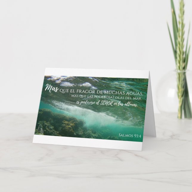 Aguas Antiguas Tarjeta Salmos 93:4 (Anverso)