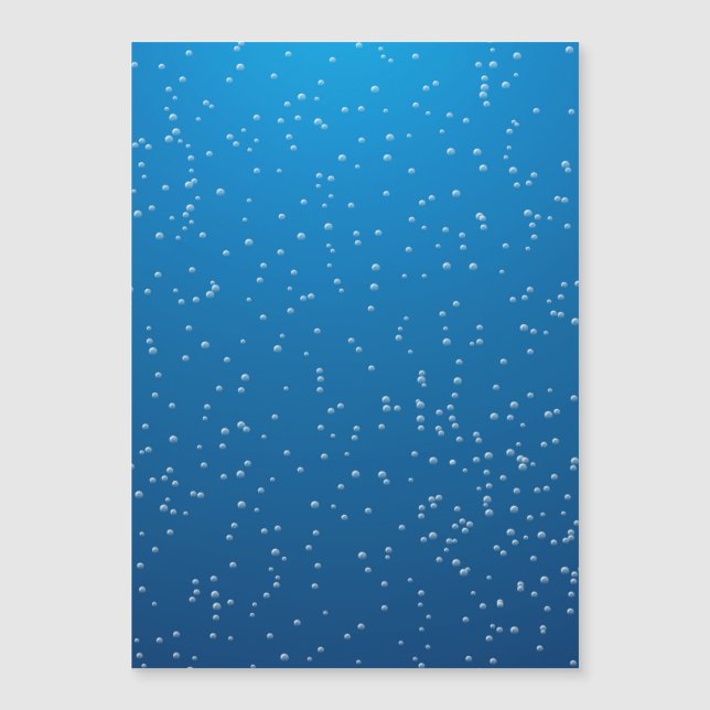 Aguas azules profundas y burbujas pequeñas (Anverso)