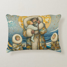 "Aguas frías, guía sólida" acento almohada