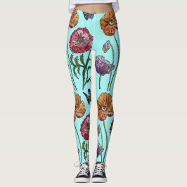 Aguas Medianas Poppy Floral Leggings
