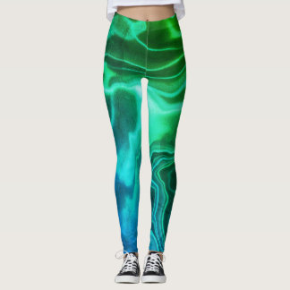 Aguas verdes y azules martilladas Españdex Legging
