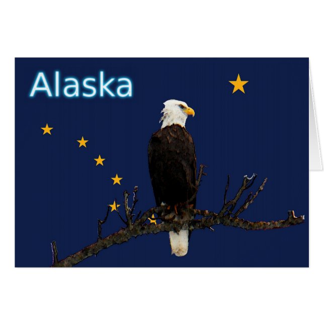 Águila Alaska Y Bandera (Anverso (Horizontal))