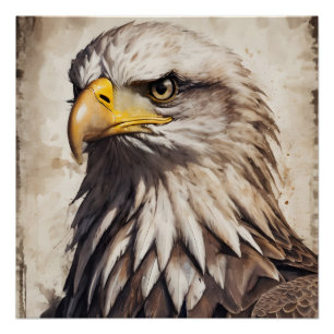 Águila Americana no 5 Poster brillante