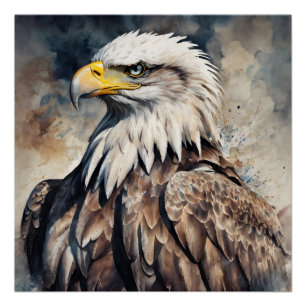 Águila americana no 6 Poster brillante