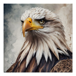 Águila americana no 8 Poster brillante