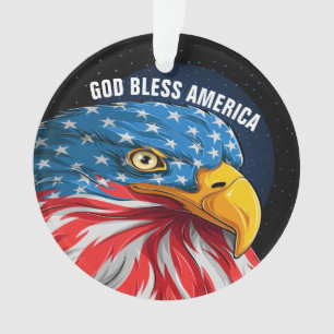 Águila Americana Patriótica - Ver Adorno Trasero