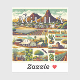 Aguila Arizona Pegatina de vinilo de 3 pulgadas