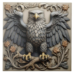 Águila - Baldosas De Cerámica De Arte Y Artesanía
