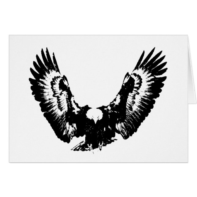 Águila blanca y negra (Anverso (Horizontal))