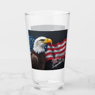 Águila Calva con Bandera Americana Arte del 4 de J