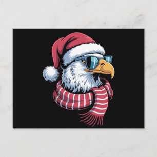 Águila calva de Navidad sombrero bufanda vacacione