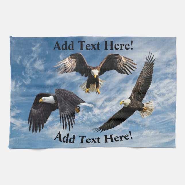 Aguila Calva Toalla De Cocina (Horizontal)