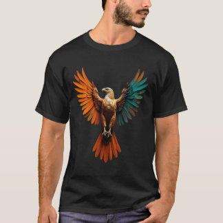 Águila con camiseta de alas abiertas - Tee gráfico