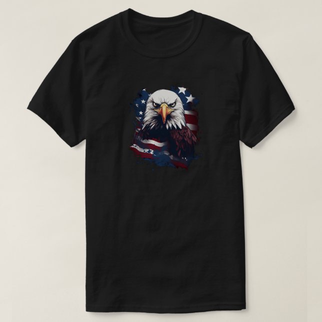 Águila con camiseta de la bandera estadounidense (Diseño del anverso)
