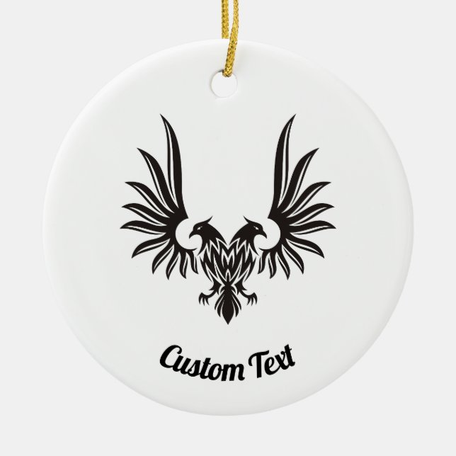 Águila con dos cabezas Ornamento cerámico (Frente)