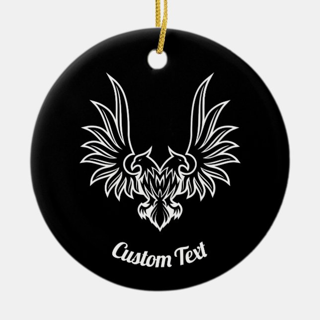 Águila con dos cabezas Ornamento cerámico (Frente)