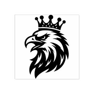 Águila con sello de goma de la corona