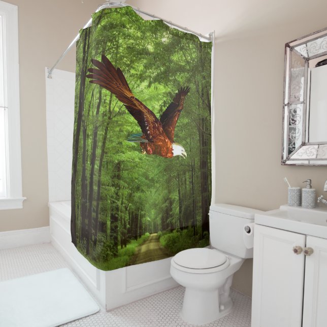 Águila de cortina de ducha (In situ)