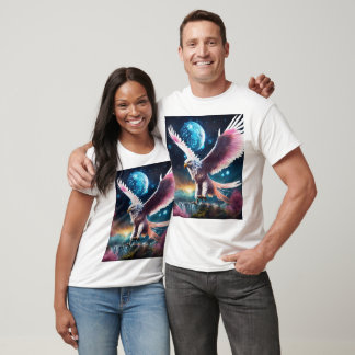 "Águila de cristal en camiseta de vuelo - Símbolo 